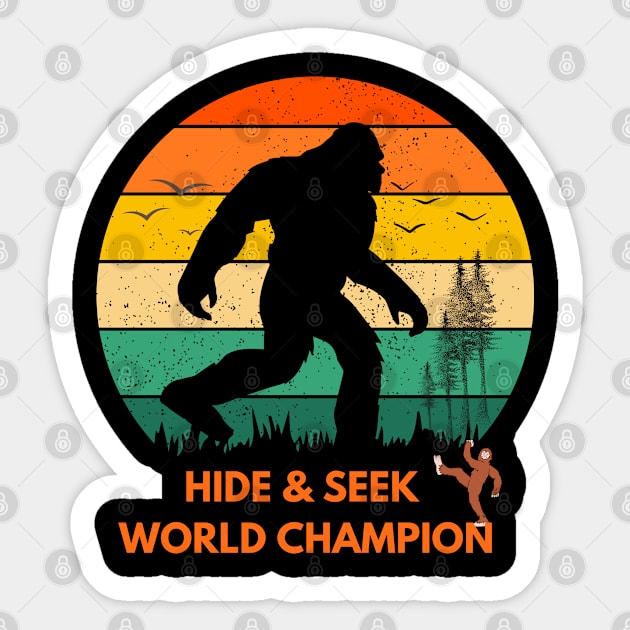 Hide & Seek World Champion Sticker by Syntax Wear